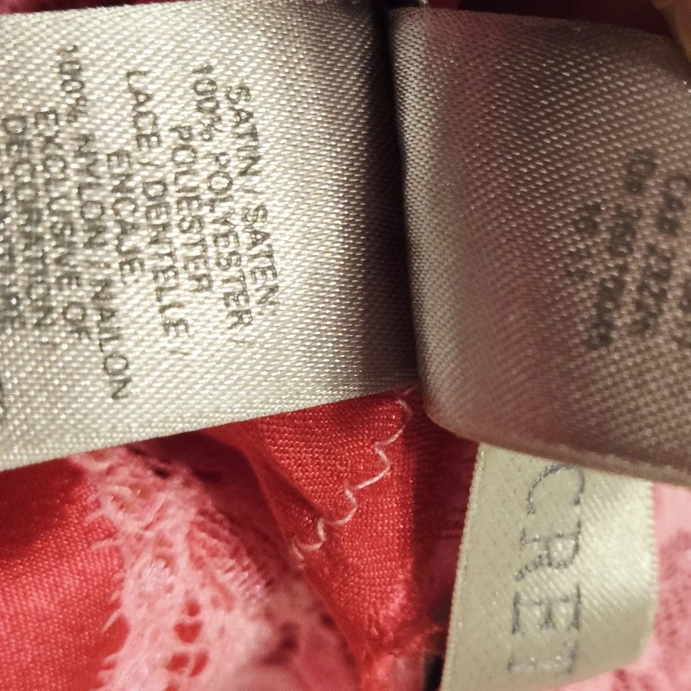 Vintage Victoria's Secret Babydoll Sleep Fuchsia Sz L Nightgown Satin Feel Gift - Picture 7 of 8